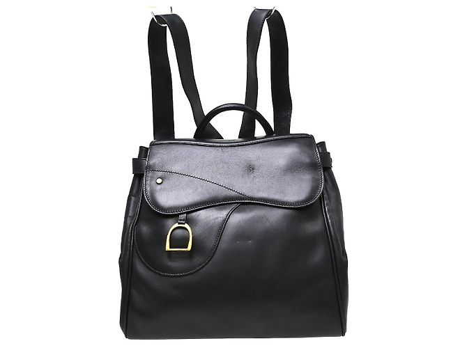 Gucci Backpack Leather Black
