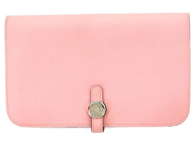 Hermès Hermes Dogon GM Bi-fold Long Wallet Pink
