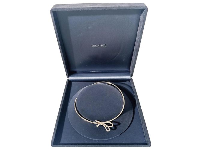 Collana Choker Tiffany & Co. Bow Collection in Oro Rosa e Diamanti D'oro