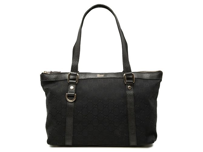 Bolsa de mão e de ombro Gucci GG Canvas Preto