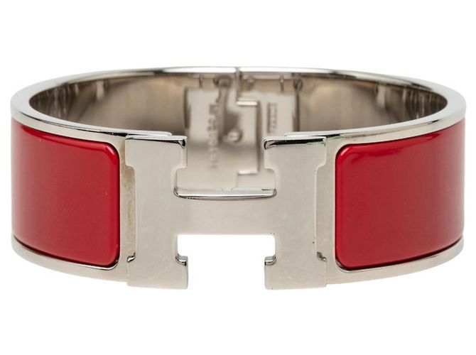 Hermès Hermes Clic Clac H PM Emaille Rot Armband