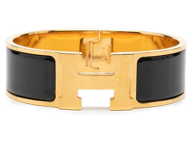 Hermès Pulsera Hermes Clic Clac GM Negro