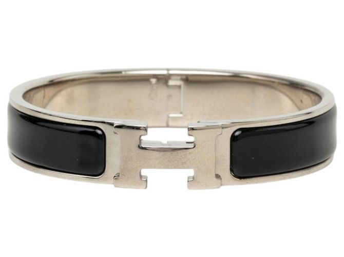 Hermès Hermes Click H Armband mit Anhänger Schwarz