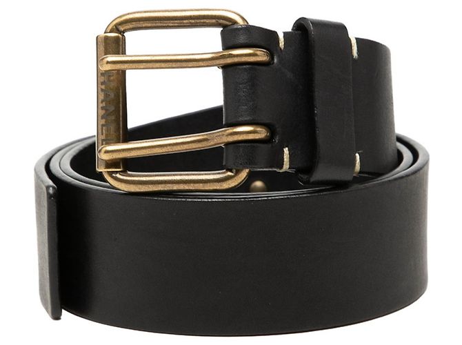 Ceinture à œillets Chanel Coco Mark Noir