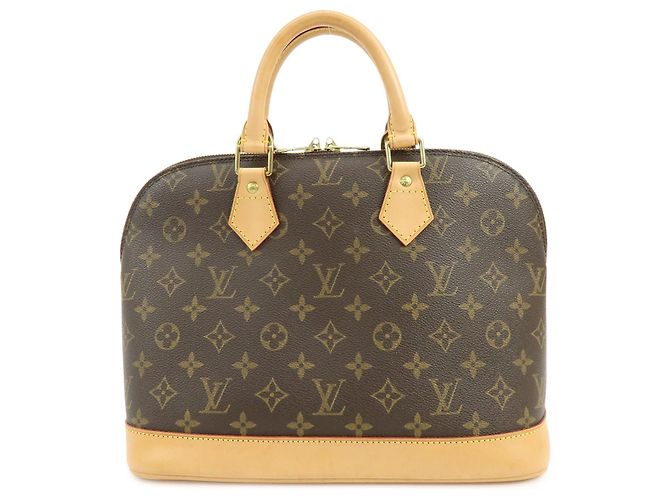 Louis Vuitton Alma Monogram Canvas PM Castaño