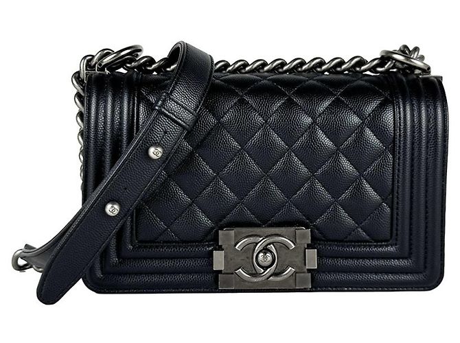 Borsa a tracolla Chanel Boy Small Nero