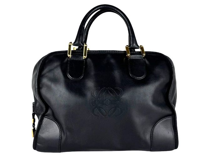 Loewe Amazona 32 Lederhandtasche Schwarz
