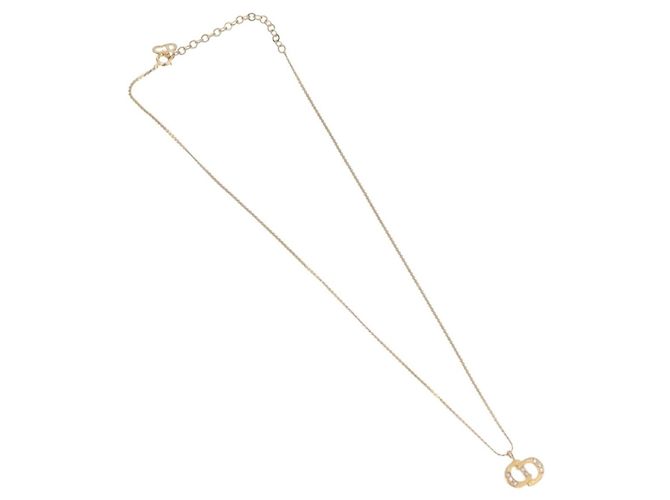Pendente Christian Dior CD in metallo D'oro