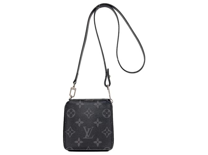 Portafoglio Zippy Compact Monogram Eclipse Louis Vuitton Monogramma