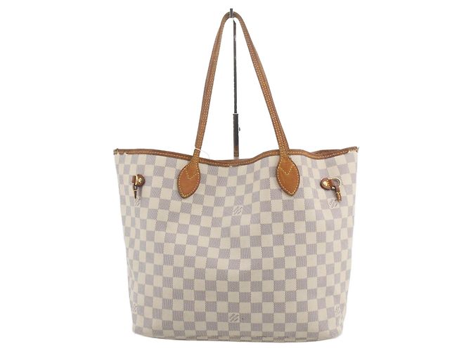 Louis Vuitton Neverfull Tote Damier Ebene MM Beige