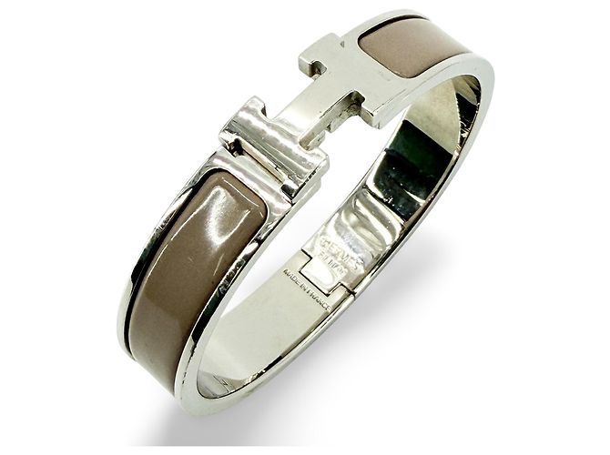 Hermès Hermes Clic H Enamel PM (small) Marron