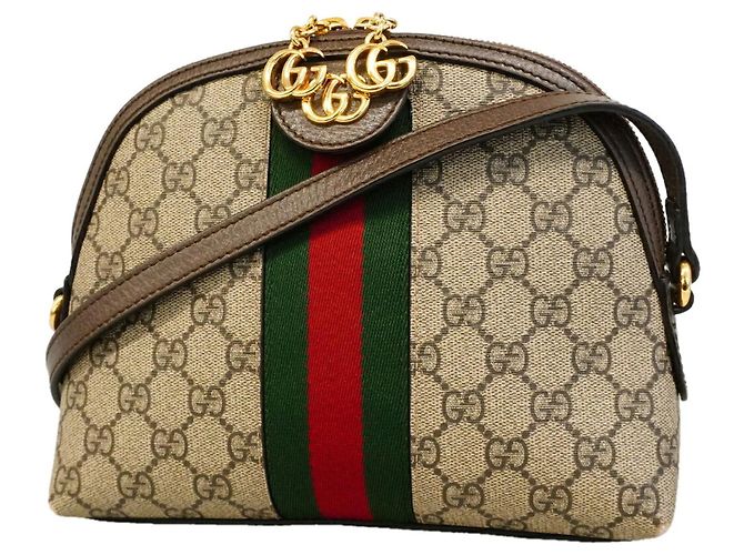 Borsa a tracolla Gucci Ophidia 499621 in Brown Marrone