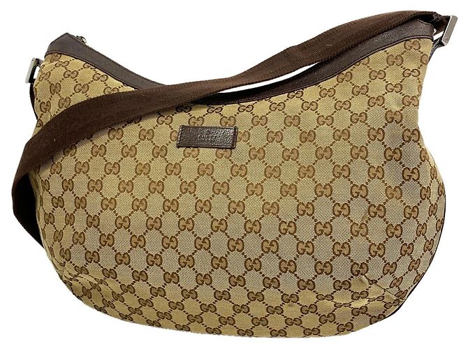 Borsa a tracolla Gucci GG Canvas Marrone Beige