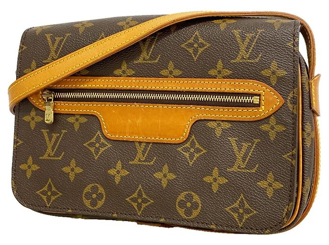 Borsa a tracolla Louis Vuitton Monogram Saint Germain 24 Marrone
