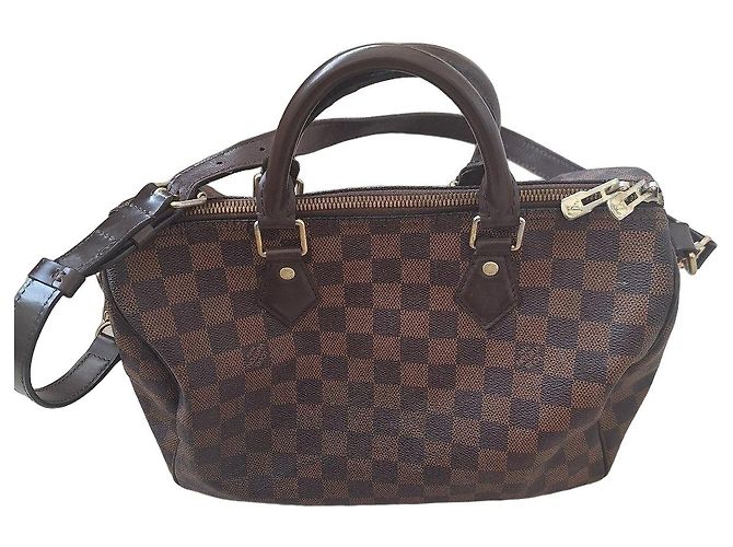 Bolsa Louis Vuitton Speedy 30 Damier Ebene Marrom