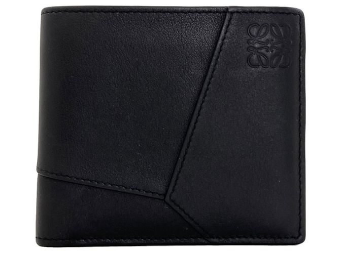 Loewe Puzzle Bifold Coin Wallet Black