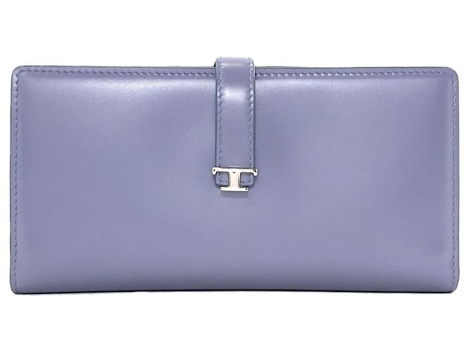 Tod's T Timeless Long Wallet Blue