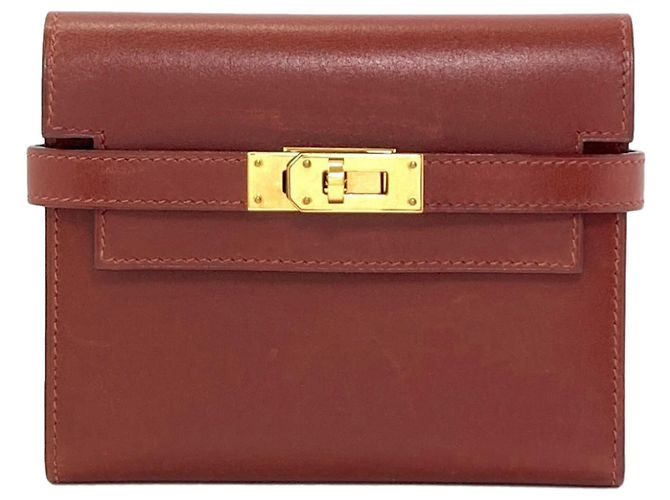 Hermès Portafoglio bi-fold Hermes Kelly Compact Rosso