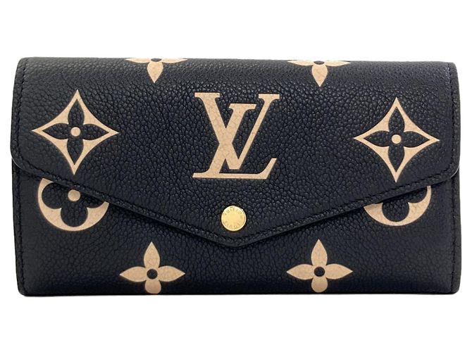 Louis Vuitton M80496 Portefeuille Sarah Long Wallet Black