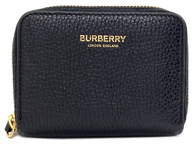 Monedero Burberry de piel negra Negro
