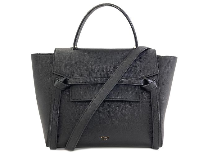 Céline Celine Belt Bag Micro Sac à main 2-Way Noir