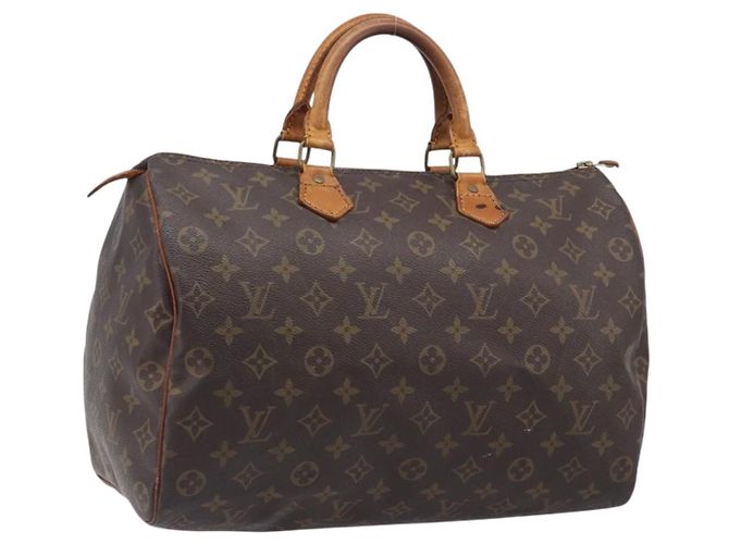 Bolso de mano LOUIS VUITTON Monogram Speedy 35 M41524 LV Auth 201481 Monograma