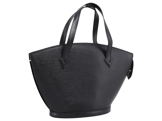 Saco de Compras LOUIS VUITTON Epi Saint Jacques Preto M52272 LV Auth ep16273