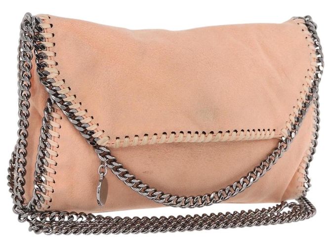 Stella Mc Cartney Stella McCartney Falabella Chain Bag Polyester Orange Silver 364519 Auth 206228 Silber