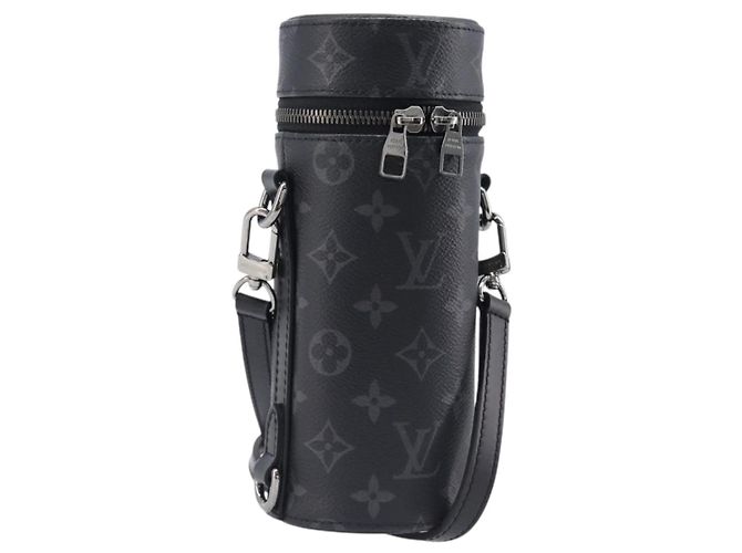 LOUIS VUITTON Monogram Eclipse Bottle Holder Porte Boutille GI0398 Auth 202678M