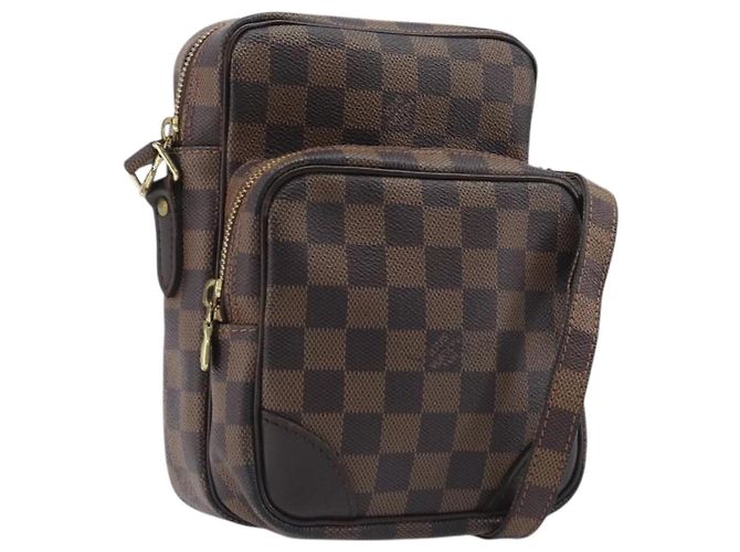LOUIS VUITTON Borsa a tracolla Amazon Damier Ebene N48074 LV Auth 206006A