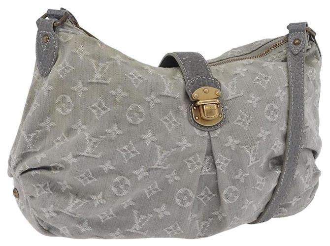 LOUIS VUITTON Monogram Denim Slytree Shoulder Bag Gris M45834 LV Auth 204591V Monogramme