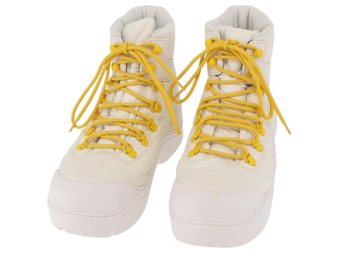 BOTTEGA VENETA Chaussures Paddle Bomber Boule Nylon 36 Ivory Auth 203702M