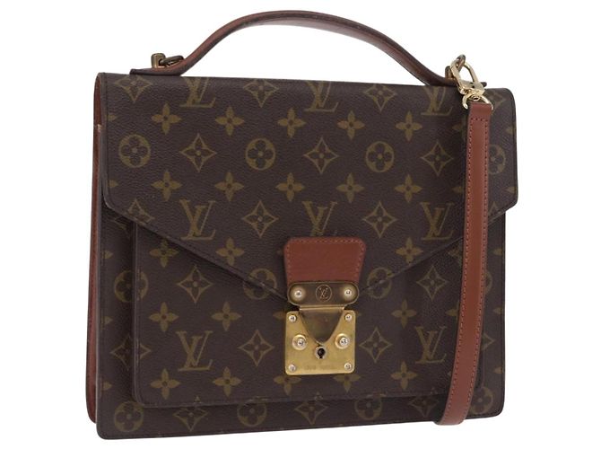 LOUIS VUITTON Monogram Monceau28 Handtasche M51185 LV Auth ep15982 Monogramm