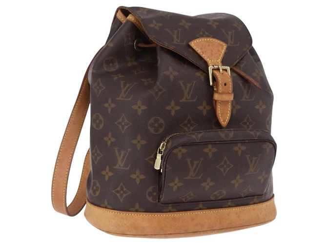 LOUIS VUITTON Monogram Montsouris MM Rucksack M51136 LV Auth 198905 Monogramm