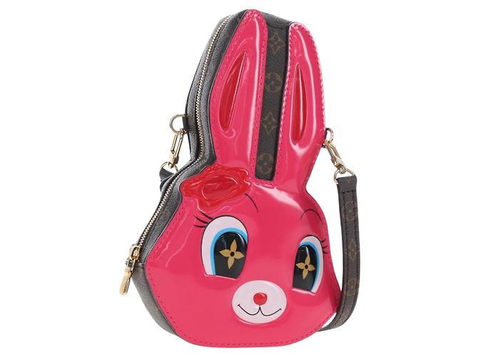 LOUIS VUITTON Monogram Wallet On Chain Rabbit Bag Rose M11452 LV Auth 206005SAM Marrom Monograma