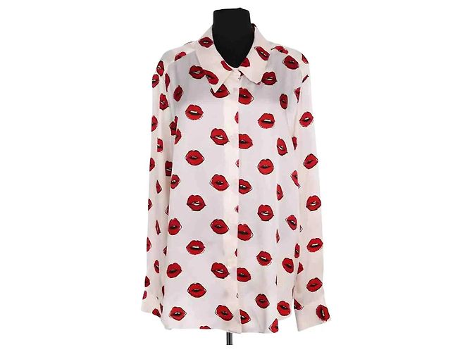 Blusa in seta rossa Khaite XL Rosso