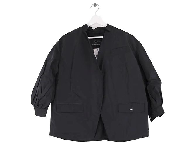 Longchamp Giacca Kimono Techno-Taffetas nera Nero