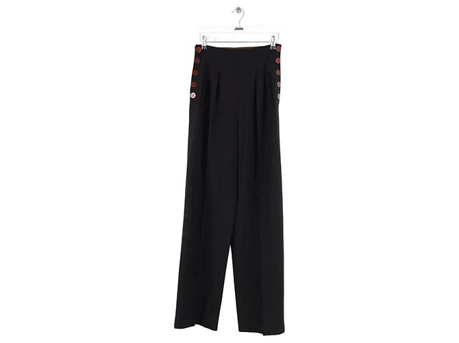 Jean Paul Gaultier Schwarze gerade Hose