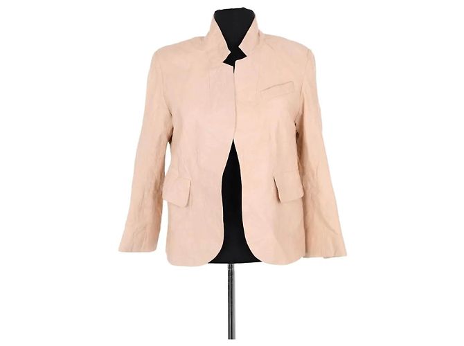 Zadig & Voltaire Lederjacke beige