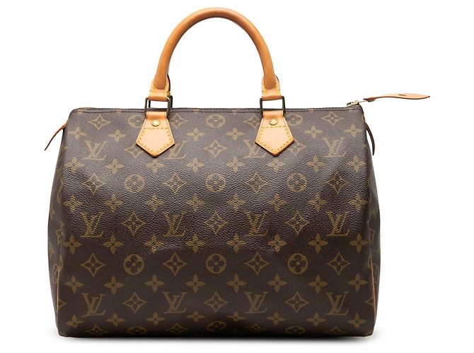 Borsa Boston Louis Vuitton Monogram Speedy 30 Marrone
