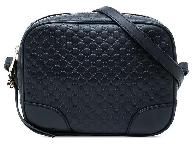 Borsa a tracolla Gucci Bree Microguccissima Blu