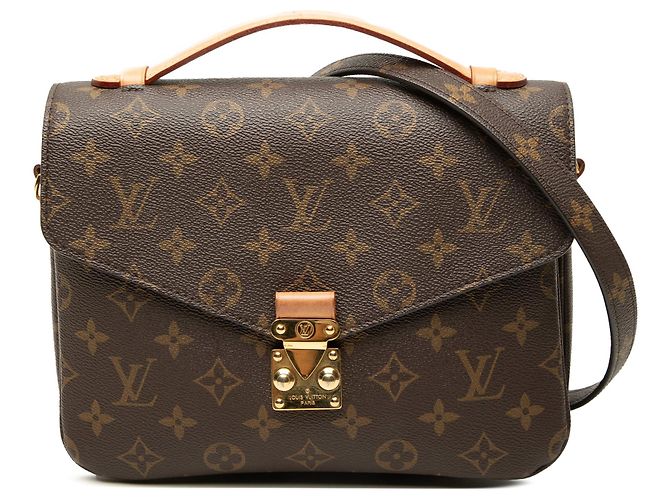Sac à main Louis Vuitton Monogram Pochette Metis Marron