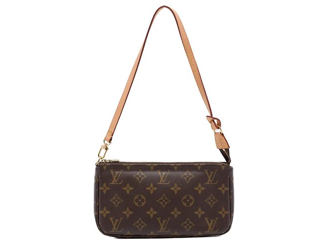 Borsa a tracolla Louis Vuitton Monogram Pochette Accessoires Marrone