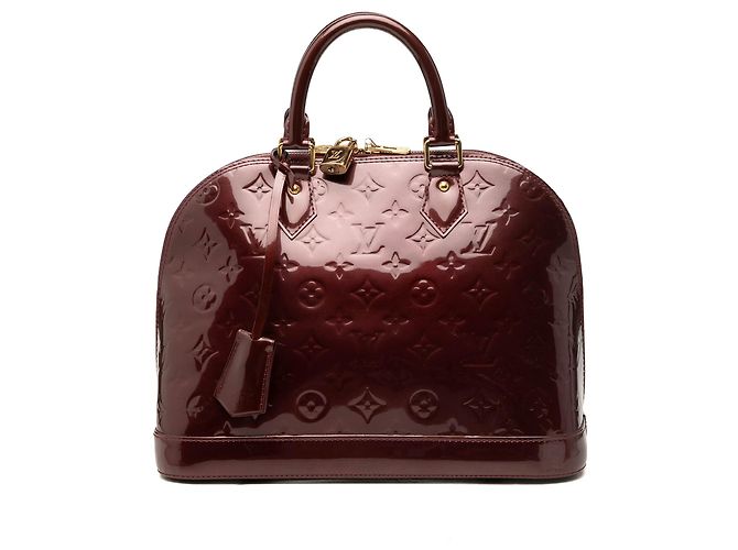 Louis Vuitton Monogram Vernis Alma PM Handtasche rot