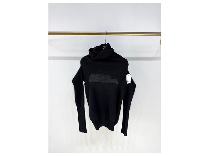 Jacquemus Schwarzer Baumwoll Strickpullover Rückenfrei Mehrfarben