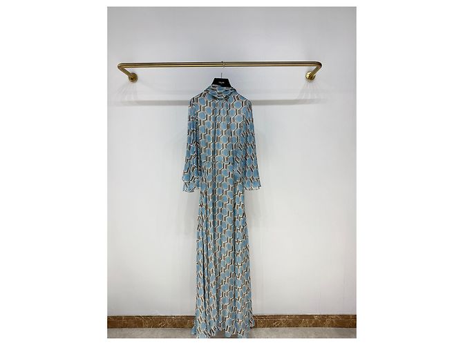 Céline Multicolor Backless Polyester Dress Multiple colors