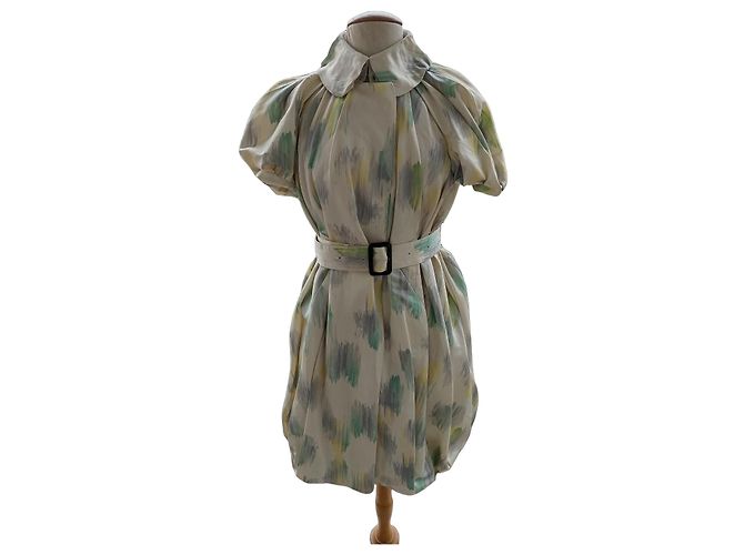 Cappotto Burberry Prorsum stampato in seta e cotone Multicolore