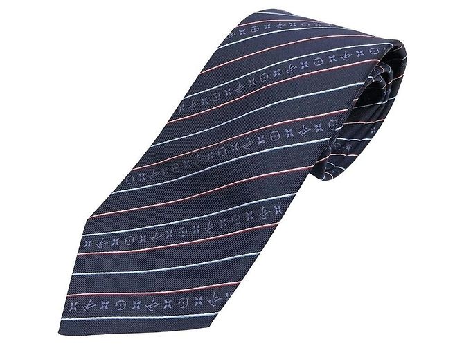 Cravatta in seta blu navy da uomo Louis Vuitton