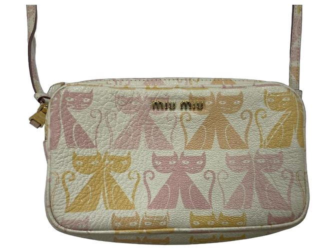 Borsa a tracolla Miu Miu Madras Cat Multicolore