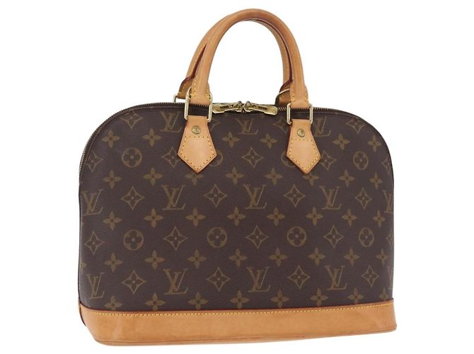 Louis Vuitton Alma Monogram Canvas MM Braun
